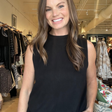 Lizzie Soft Bubble Tank- Black