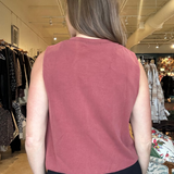 Lizzie Soft Bubble Tank- Rust
