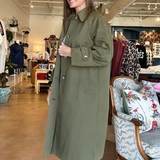 Serena Everyday Trench Coat- Olive