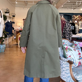 Serena Everyday Trench Coat- Olive