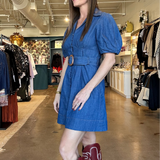 Pamela Belted Denim Dress