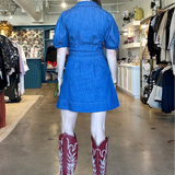 Pamela Belted Denim Dress