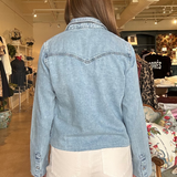 Posey Pearl Button Denim Shirt