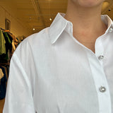 Cady Pearl Button Blouse