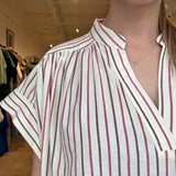 Bonaia Stripe Top- Butter