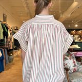 Bonaia Stripe Top- Butter