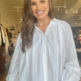 Lana Relaxed Button Down Blouse- White