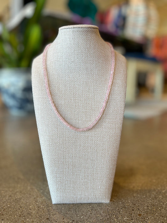 Luna Necklace Pink- 18"