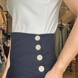 Kayla Midi Skirt- Indigo