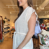 Coastal Belted Cardigan- Beige