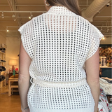 Coastal Belted Cardigan- Beige