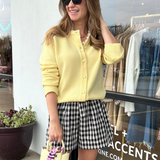 Margot Gingham Tie Waist Shorts