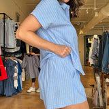 Nautical Stripe Set- Blue