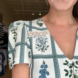 James Lace Trim Dress- Gardener's Window