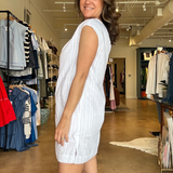 Meadow Mini Dress- White