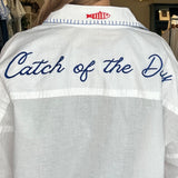 Embroidered Poolside Button Down- Snap & Sip