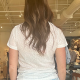 Charlie Soft Knit Tee- White