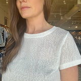 Charlie Soft Knit Tee- White