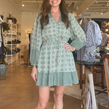 Molly Printed Tie Waist Dress