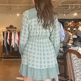 Molly Printed Tie Waist Dress