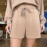 Maeve Soft Knit Quarter Zip Short Set