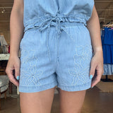 Karen Chambray Embroidered Set