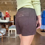 Katana Drawstring Shorts- Chocolate