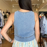 Aqualina Denim Shell Tank
