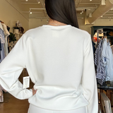 Cloud Fleece Crew Neck Sweatshirt- Ivory