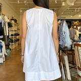 Meadowline Poplin Dress- Optic White