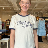 Feeling Lucky Embroidered Tee