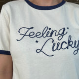 Feeling Lucky Embroidered Tee