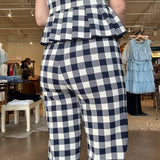 Monette Gingham Knit Pant