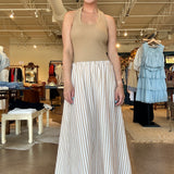 Hart Halter Dress- Sandbar Stripe