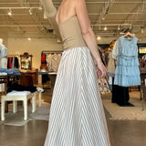 Hart Halter Dress- Sandbar Stripe