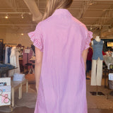 Jenna Dress- Red Stripe