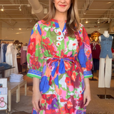 Petal Pop Placket Dress