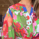 Petal Pop Placket Dress