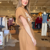 Alexander Floral Embroidered Belted Dress