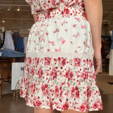 Camari Floral Lace Mini Skirt