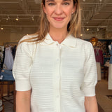 Elia Puff Sleeve Cardigan Top