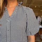 Pebbles Gingham Drop Waist Dress