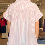 Merilee Shirtdress- Pink Stripe
