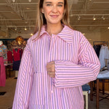 Thalassa Quilted Jacket- Rose