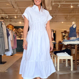 Emily Midi Dress- White