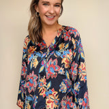 Helene Floral Button Down Top