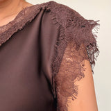 Chris Lace Trim Top