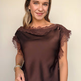 Chris Lace Trim Top