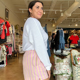 Marla Drawstring Short- Pink
