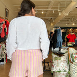 Marla Drawstring Short- Pink